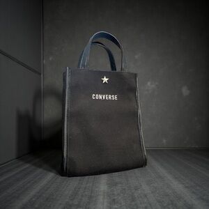 Converse Black Canvas Bag with Star Detail